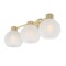 Westinghouse Fixture Wall 60W 3-Light Dorney Champagne Brass Frosted Glassobe Glass 6127700 - alternate 8